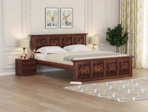 Tusker Sheesham Wood Bed Non Storage - King Size 