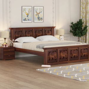 Tusker Sheesham Wood Bed Non Storage - King Size