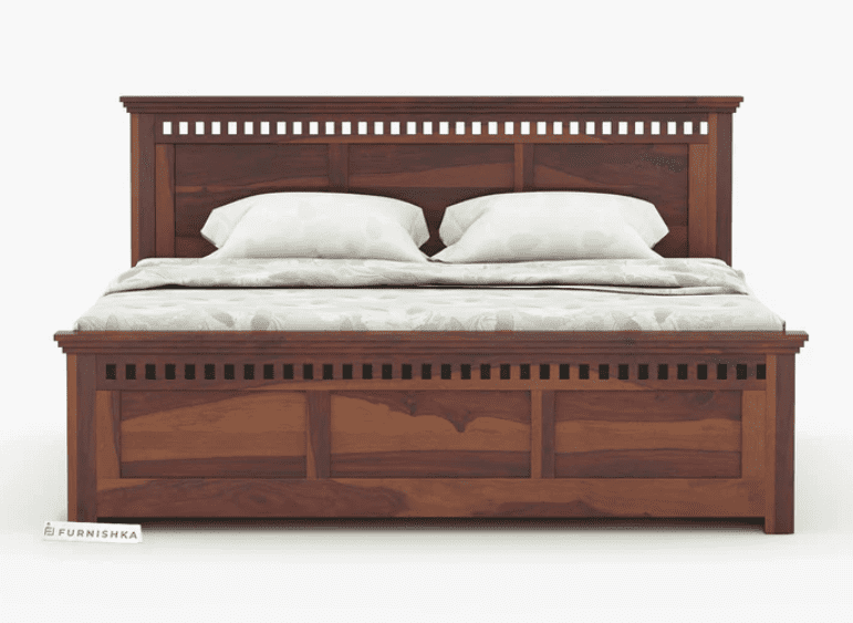 Adi Sheesham Wood Bed with Hydraulic Storage - King Size - Image 5