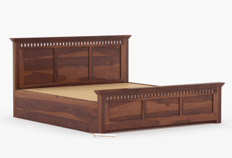 Adi Sheesham Wood Bed with Hydraulic Storage - King Size - Image 7