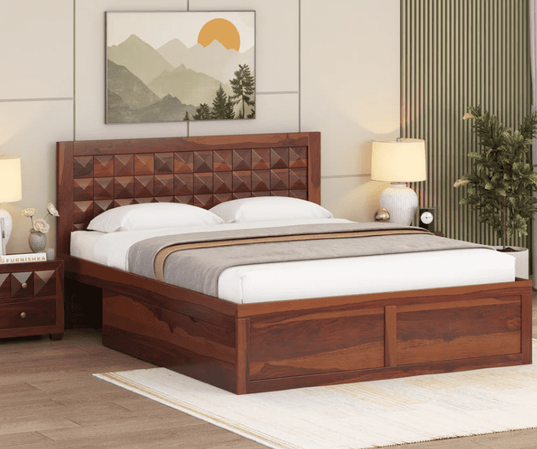 Nova Drawer Bed in Sheesham - King Size