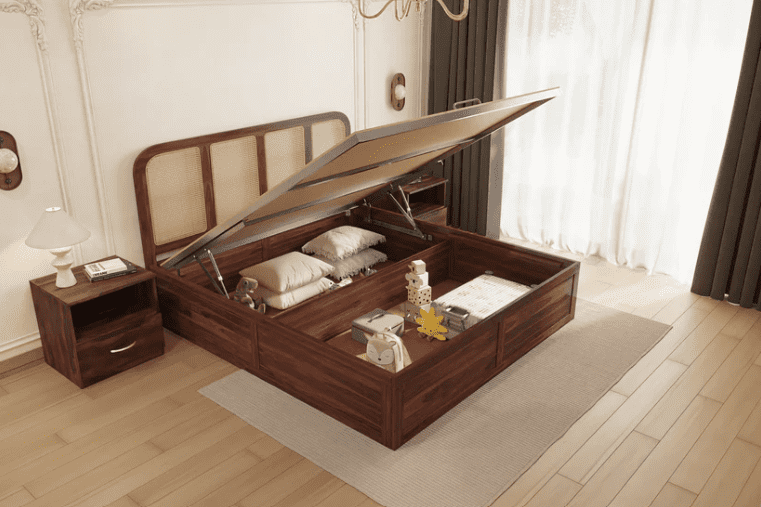 Amara Hydraulic Bed in Sheesham - King Size